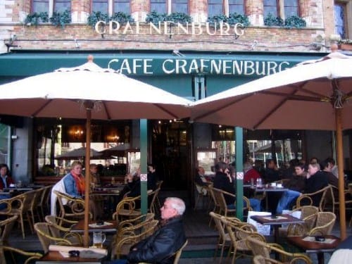 Café Craenenburg, comer en el centro de Brujas