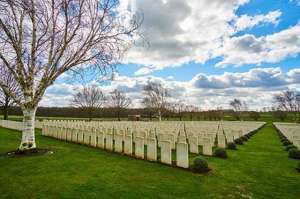 Cementerio militar en Flandes