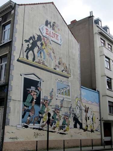 El mural Morris de Lucky Luke