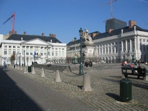 La Plaza de los Mártires en Bruselas La Plaza de los Mártires en Bruselas
