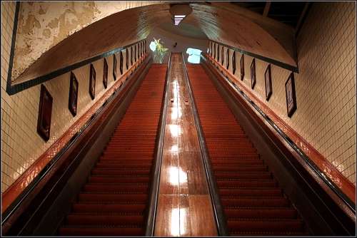 El túnel de Santa Ana, en Amberes