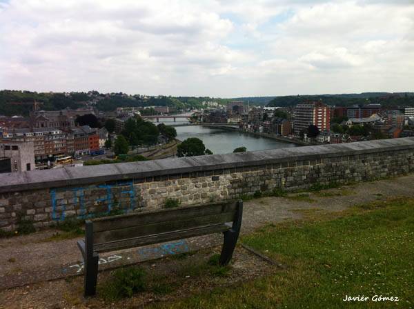 El río Mosa 2 Vistas sobre el Mosa desde la Ciudadela de Namur