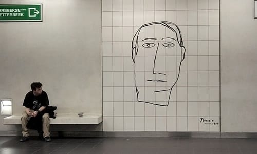 Arte en el metro belga