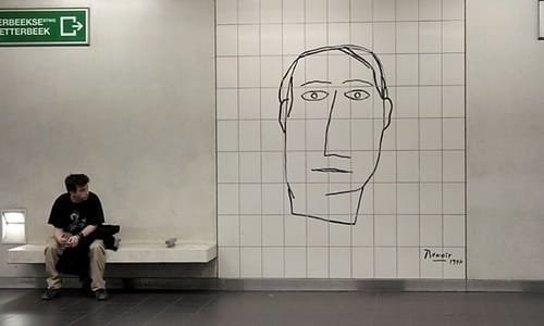Arte en el metro belga Arte en el metro belga