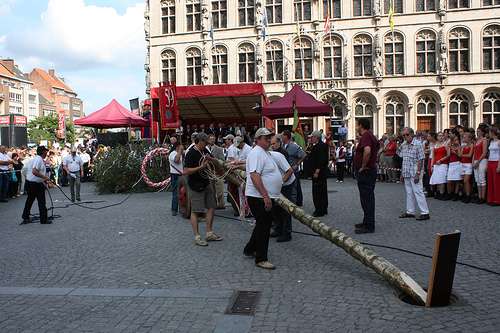 Meyboom, antigua tradición en Bruselas