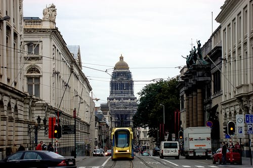 La Rue de la Regence en Bruselas La Rue de la Regence en Bruselas