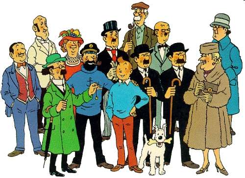 Los personajes de Tintin